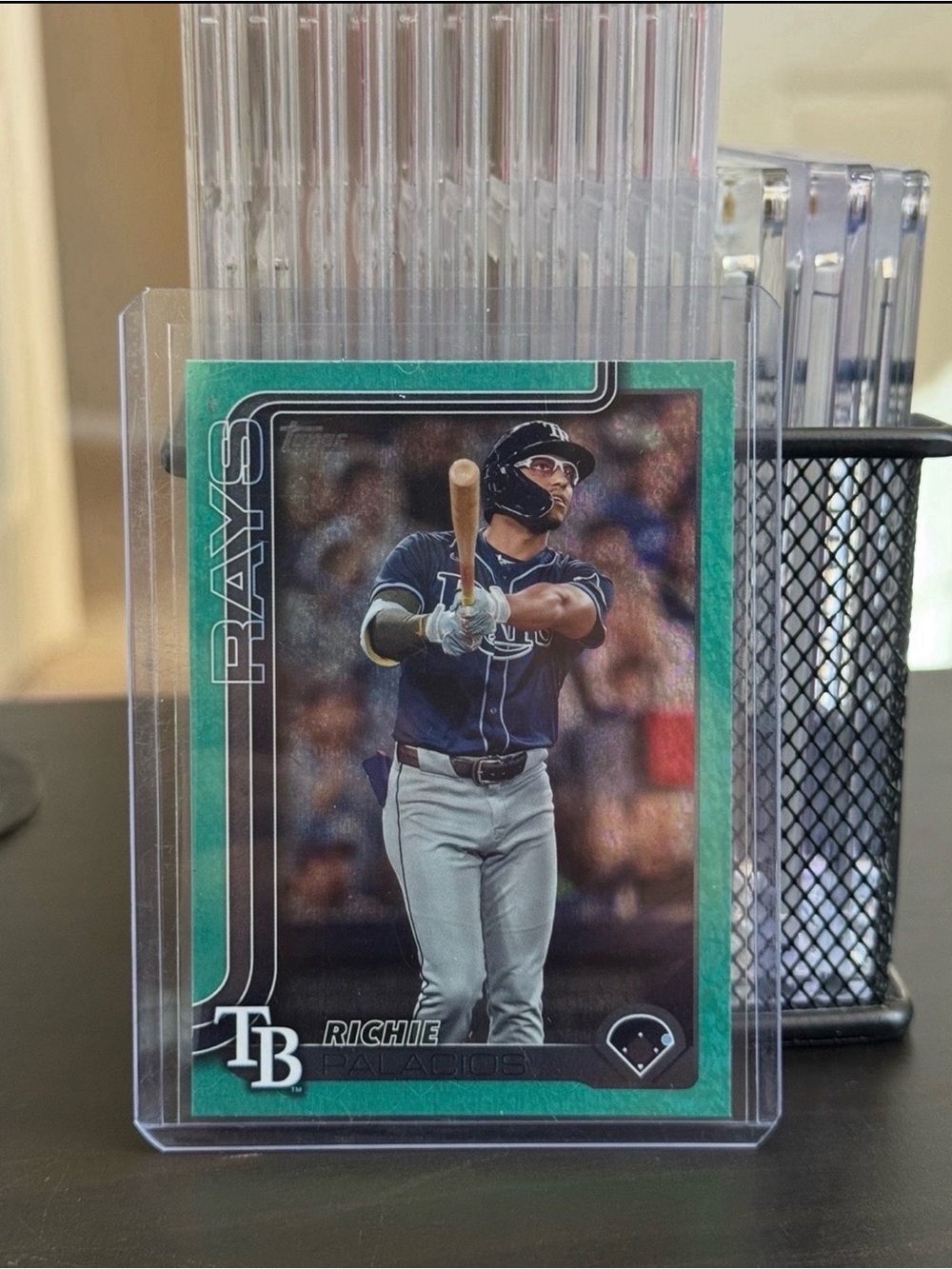 2025 Topps Series 1 - Richie Palacios #124 Aqua Holo Foil